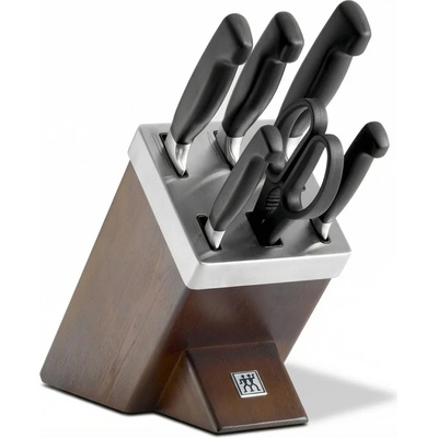 ZWILLING Комплект ножове с блок FOUR STAR, 6 бр. , с ножица, Zwilling (ZW35145000)