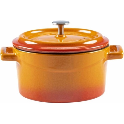 LAVA Metal Hrnec litinový kulatý oranžový obsah 0,35 l 10 cm LVYTC10K2OR