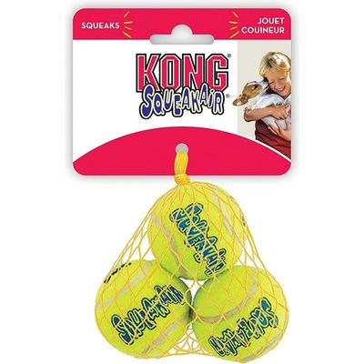 Kong Dog SqueakAir Lopta Tenis s pískatkom XS 3 ks