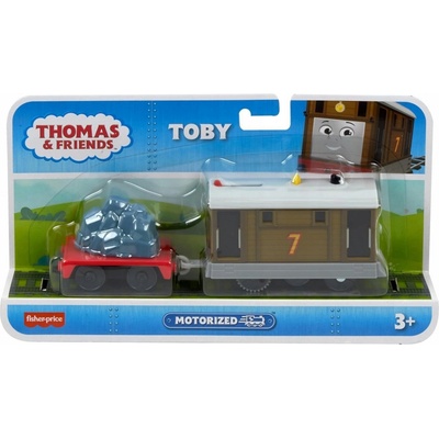 Fisher Price Motorizovaná lokomotiva Toby s vagónem HYN30 – Zboží Dáma
