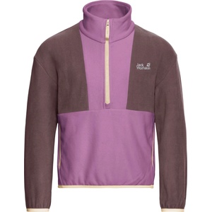 Jack Wolfskin Детски поларен пуловер Jack Wolfskin Kid's Colorblock Taunus Halfzip Fleece jumper - Vivid Orchid - размер 128 (EU) (704-5892-0613)