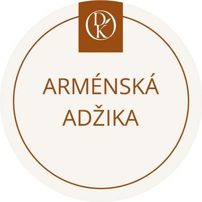 Davídkovo koření Etiketa Arménská adžika béžová průměr 4,5 cm 1 ks