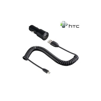 HTC Зарядно за кола за мобилни телефони с microUSB - HTC Car Charger CC C200 (bulk) (C200)