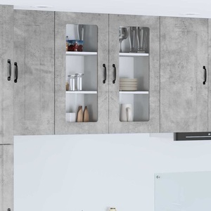 vidaXL Панел за миялна машина Kalmar Циментено сиво 40 x 31 x 80 см (884640)