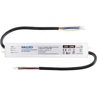 LED napájecí zdroj McLED 24VDC 0,83A 20W ML-732.103.39.1