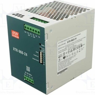 MEAN WELL XTR-960-24 Napájecí zdroj: spínaný; na lištu DIN; 960W; 24VDC; 0÷40A; OUT: 1