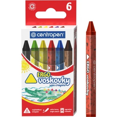 Centropen voskovky trojhranné 6 ks