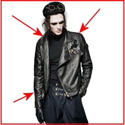 PUNK RAVE мъжко яке PUNK RAVE - Commander - С ДЕФЕКТ - MY658