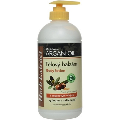 Herb Extract telový balzam Arganový olej vyživujúci a zvláčňujúci 500 ml