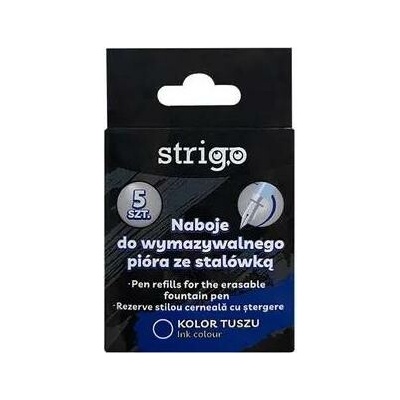 Strigo Bombičky do gumovacího pera STRIGO modré 5 ks 431694