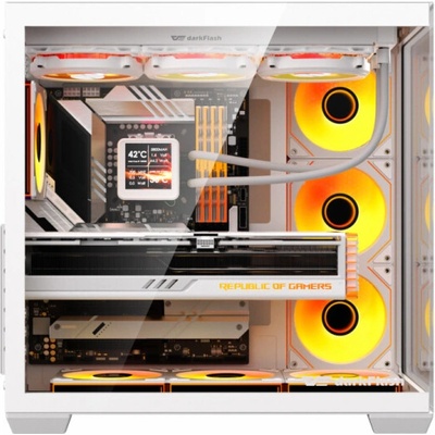 darkFlash C280 White + 7 fans