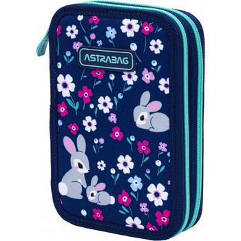 Astra Ученически несесер с пособия Astra - Зайчета, С 2 ципа (AS503025009)