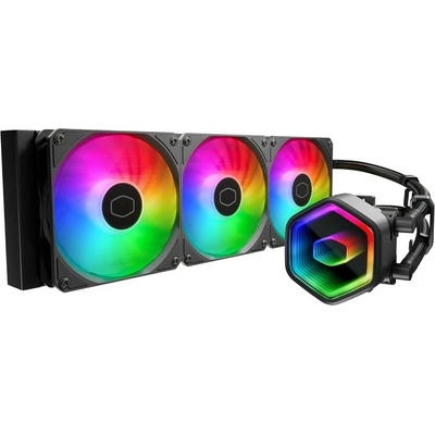 Водно охлаждане за процесор CoolerMaster MasterLiquid Core II 360 Black, съвместимост със сокети LGA 1851/1700/1200/115x & AMD AM5/AM4 (MLW-D36M-A18PA-R1)