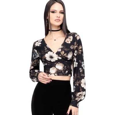 KILLSTAR дамска блуза с дълъг ръкав (crop top) KILLSTAR - STELLAR HOUR - Multi - KSRA014840