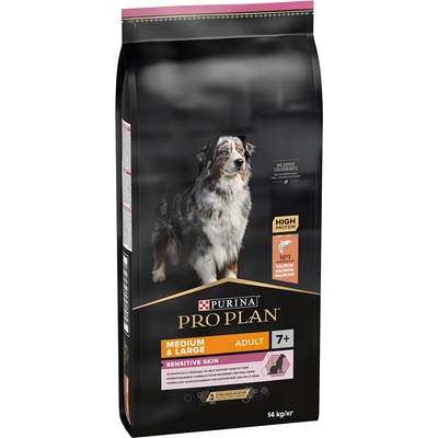 Výhodná balení PURINA PRO PLAN - Medium & Large Adult 7+ Sensitive Skin (2 x 14 kg)