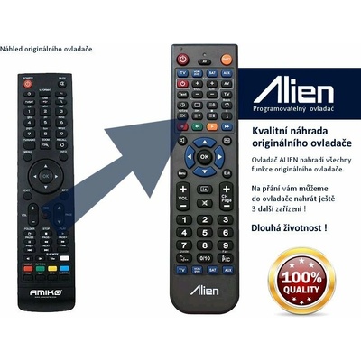 Diaľkový ovládač Alien Amiko SHD 8265+