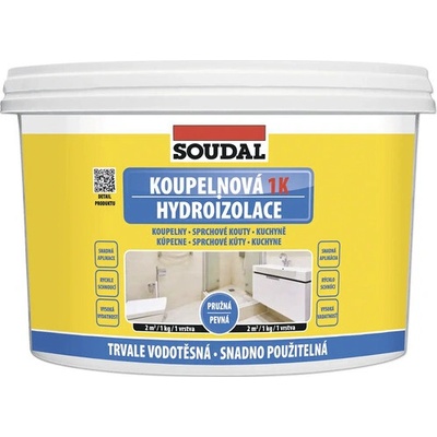 Hydroizolácia kúpeľňová Soudal 1K 10 kg