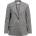 OBJECT Сако Object Lisa Loose Fit blazer - Grey (Medium Grey Melange / Humus Pinstripe)