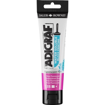 Daler Rowney Adigraf Block Printing Water Soluble Colour Боя за линогравюра Fluorescent Pink 59 ml (185059538)