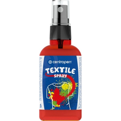 CENTROPEN barva na textil 1139 sprej 110 ml červená