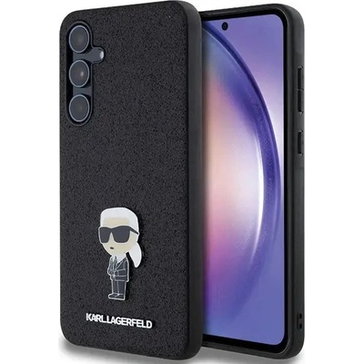 KARL LAGERFELD Кейс Karl Lagerfeld Fixed Glitter Ikonik Logo Metal Pin за Samsung Galaxy A55, черен (3666339259495)