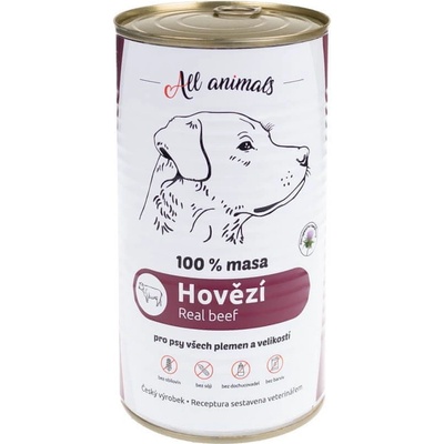 All Animals Dog hovězí mleté s rýží 1200 g