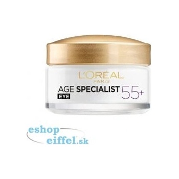 L'Oréal Age Specialist 55 očný krém proti vráskám 15 ml