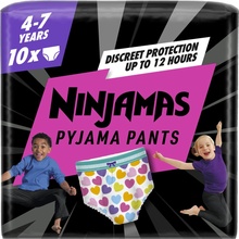 Ninjamas Pyjama Pants Srdíčka 10 7 Let