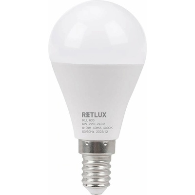 Retlux G45 E14 miniG 6W CW D
