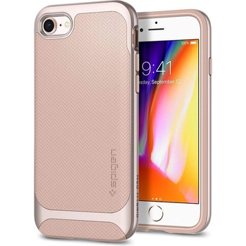 Spigen Neo Hybrid Case - хибриден кейс с висока степен на защита за iPhone SE (2020), iPhone 8, iPhone 7 (бледорозов)