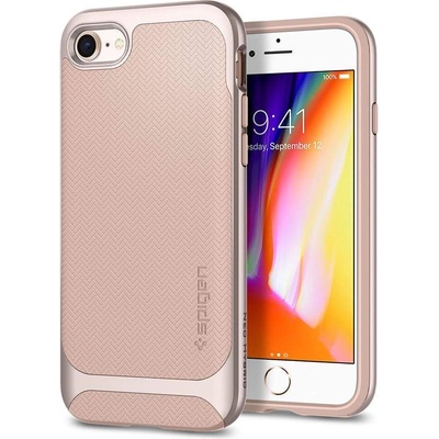 Spigen Neo Hybrid Case - хибриден кейс с висока степен на защита за iPhone SE (2020), iPhone 8, iPhone 7 (бледорозов)