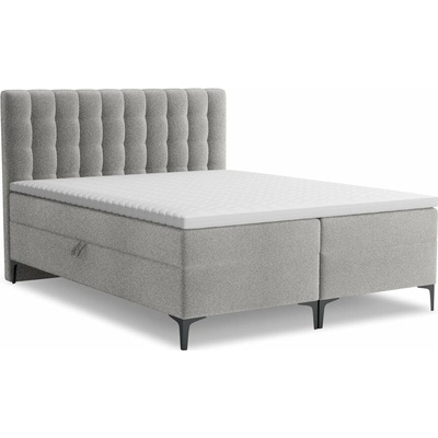 Makamii Puhala boxspring světle šedá