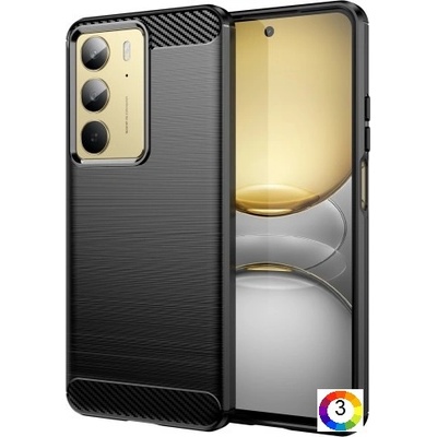 realme 14x / Realme C75 Удароустойчив Carbon Fiber Калъф и Протектор