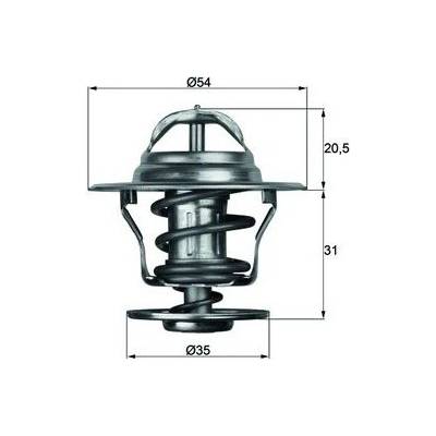 Termostat chladící kapaliny MAHLE ORIGINAL TX 13 75D (TX1375D)