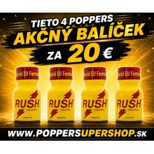 Poppers AKČNÝ BALÍČEK 4 × RUSH 10 ml