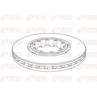 REMSA Brzdový kotouč Heavy Duty Brake Disc NCA1153.20