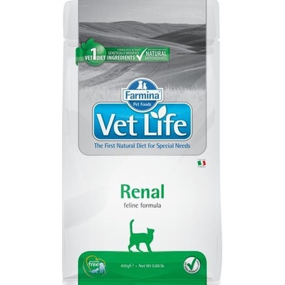 Farmina Pet Foods Vet Life Natural Feline Dry Renal 400 g