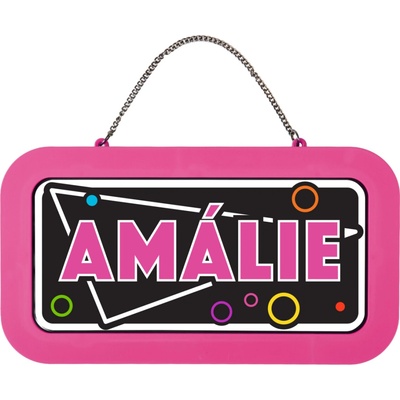 Neonová cedulka se jménem - Amálie