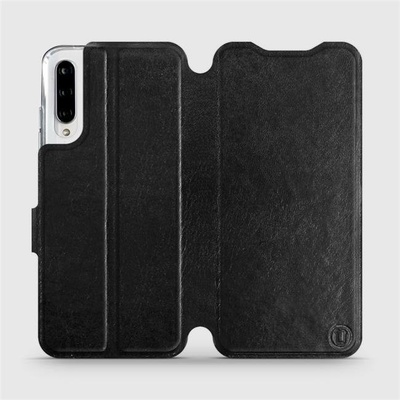 Pouzdro Mobiwear Parádní flip Xiaomi Mi A3 v provedení C_BLS Black&Gray s šedým vnitřkem