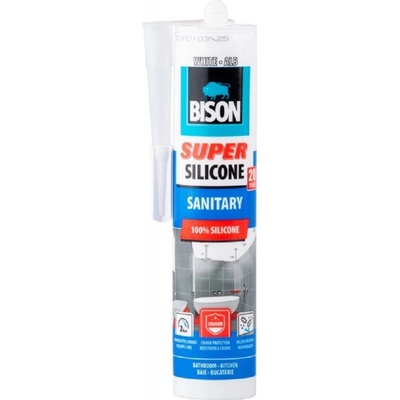 Bison Super Silicone Sanitary 280 ml biela