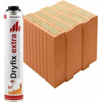 Wienerberger Porotherm 30 T Profi brúsená tehla s vatou Lepenie tehál: na lepiacu penu Dryfix (pena v cene)