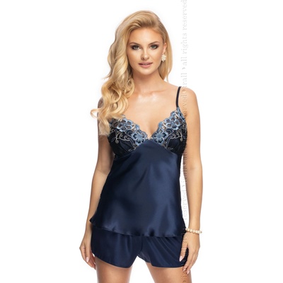 Irall Elodie нощен комплект от две части, тъмносинV-55820-Navy-Blue - Бордо, размер S