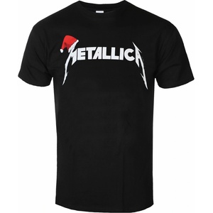 ROCK OFF мъжка тениска Metallica- Santa hat Logo - Черен - METTS65MB