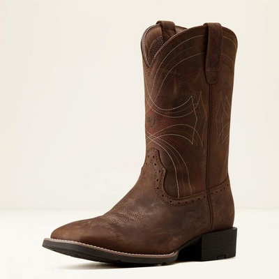 *W* Westernové boty Ariat® MNS Sport Wide Square Toe pánské Kolekce 2026 - distressed brown 42EU/8UK/9US – Zboží Dáma