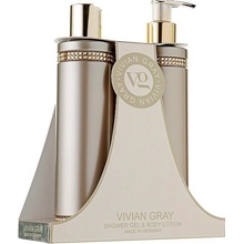 Vivian Gray Crystal Brown tělové mléko 250 ml + sprchový gel 250 ml dárková sada