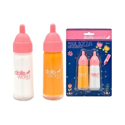 Dolls World Kouzelné lahvičky pro panenky - mléko a pomeranč