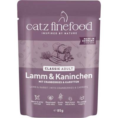 Catz Finefood Classic jehně a králík 85 g
