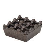 Horecano - Алуминиев ветроустойчив пепелник квадратен 8x8xh4см RUSTIC-(HC-91910) (0191910)