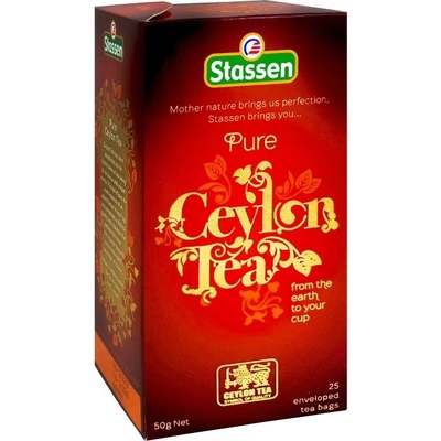 Stassen Černý čaj Pure Ceylon Tea 25 x 2 g