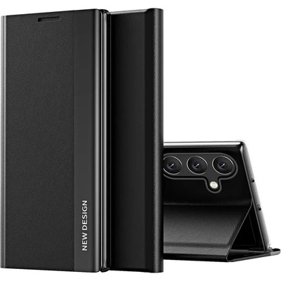 HQWear Sleep Case Pro Калъф за Samsung Galaxy S25+ с флип и стойка - черен (5907769368028)